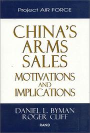 Cover of: China's Arms Sales by Daniel Byman