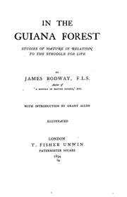 Cover of: In the Guiana forest: studies of nature in relation to the struggle for life.