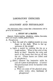 Cover of: Laboratory exercises in anatomy and physiology