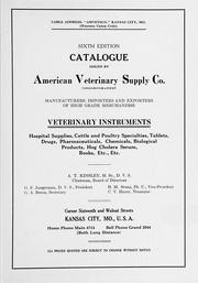 Catalogue ... by American Veterinary Supply Co.