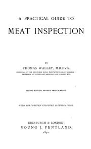 Cover of: A practical guide to meat inspection