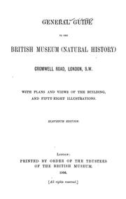 Cover of: A general guide to the British Museum (Natural History) ...: With plans and a view of the building