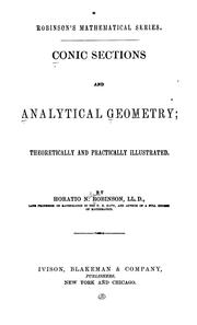 Cover of: Conic sections and analytical geometry: theoretically and practically illustrated