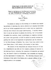 Cover of: Future plans of the United States bureau of markets and crop estimates: Read at the meeting of the national association of state marketing officials, Tues., Nov. 29, 1921, at 9.30 A.M. at Chicago, Ill