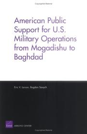 Cover of: American support for U.S. military operations from Mogadishu to Baghdad