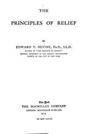 Cover of: The principles of relief