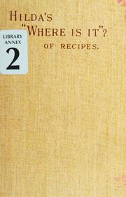 Cover of: Hilda's "where is it?" of recipes