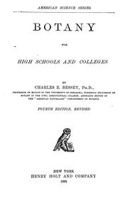 Cover of: Botany for high schools and colleges