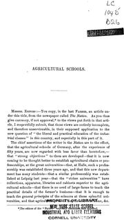 Cover of: The colleges for the industrial classes, contemplated by the Act of Congress of 1862