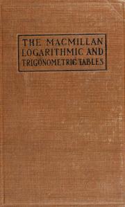 Cover of: Logarithmic and trigonometric tables