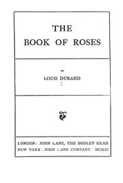 Cover of: The book of roses
