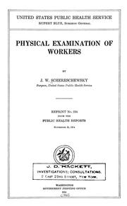Cover of: Physical examinations of workers