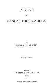 Cover of: A year in a Lancashire garden