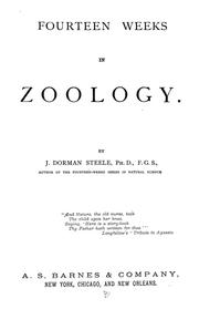 Cover of: Fourteen weeks in zoology by Joel Dorman Steele