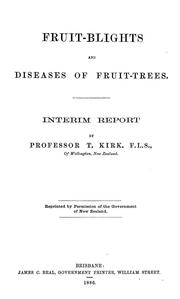 Fruit-blights and diseases of fruit-trees