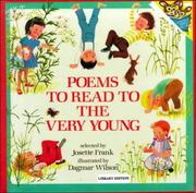 Cover of: Poems to Read to the Very Young by Josette Frank