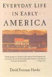 Cover of: Everyday Life in Early America