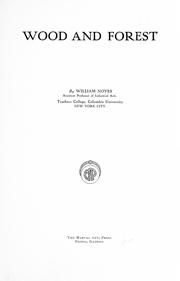 Cover of: Wood and forest by William Noyes