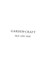 Cover of: Garden-craft old and new.