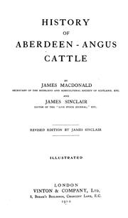 History of Aberdeen-Angus cattle by Macdonald, James
