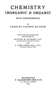 Cover of: Chemistry by Charles Loudon Bloxam