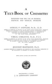 Cover of: A text-book of chemistry: intended for the use of pharmaceutical and medical students