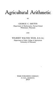 Cover of: Agricultural arithmetic