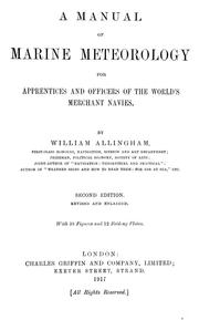 A manual of marine meteorology for apprentices and officers of the world's merchant navies by William Allingham