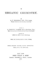 Cover of: A text-book of organic chemistry by A. F. Holleman