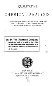 Cover of: Qualitative chemical analysis by Albert Benjamin Prescott