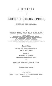 Cover of: A history of British quadrupeds by Thomas Bell
