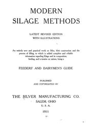 Modern silage methods by Silver manufacturing co., Salem, O.