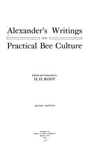 Alexander's writings on practical bee culture