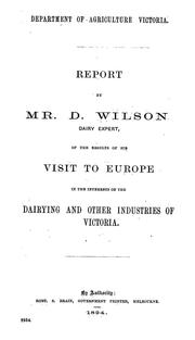 Cover of: Report