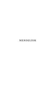 Cover of: Mendelism