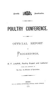 Poultry conference by South Australia. Dept. of Agriculture.