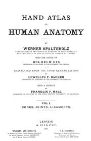 Cover of: Hand atlas of human anatomy