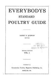 Cover of: Everybodys standard poultry guide.