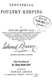 Cover of: Industrial poultry-keeping by Edward Brown