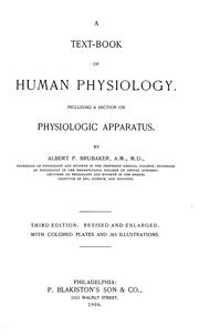 Cover of: A text-book of human physiology: Including a section on physiologie apparatus