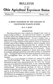 Cover of: A brief handbook of the diseases of cultivated plants in Ohio | Augustine Dawson Selby