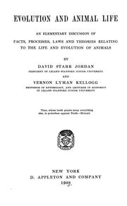 Cover of: Evolution and animal life by David Starr Jordan