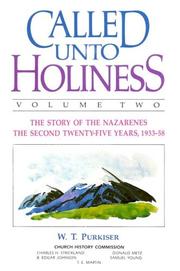 Cover of: Called Unto Holiness