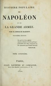 Histoire populaire de Napoléon et de la grande armée by Marguerite Mademoiselle