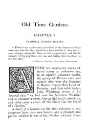 Cover of: Old time gardens, newly set forth