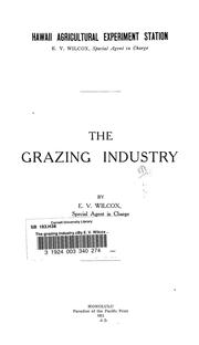 Cover of: The grazing industry