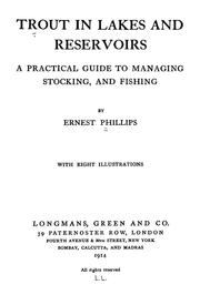 Cover of: Trout in lakes and reservoirs: a practical guide to managing, stocking, and fishing