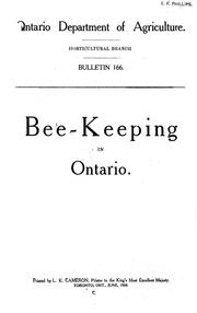 Bee-keeping in Ontario