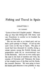 Cover of: Fishing and travel in Spain: a guide to the angler