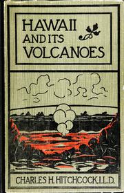 Cover of: Hawaii and its volcanoes